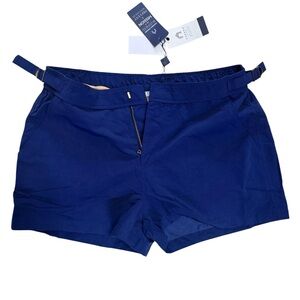 Cabana Life Women's High Waist Navy Shorts